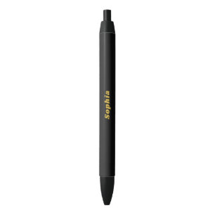 Stylish Black Pen with Custom Name