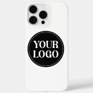 Stylish Black QR Code Design   Elegant Brand iPhone 16 Pro Max Case