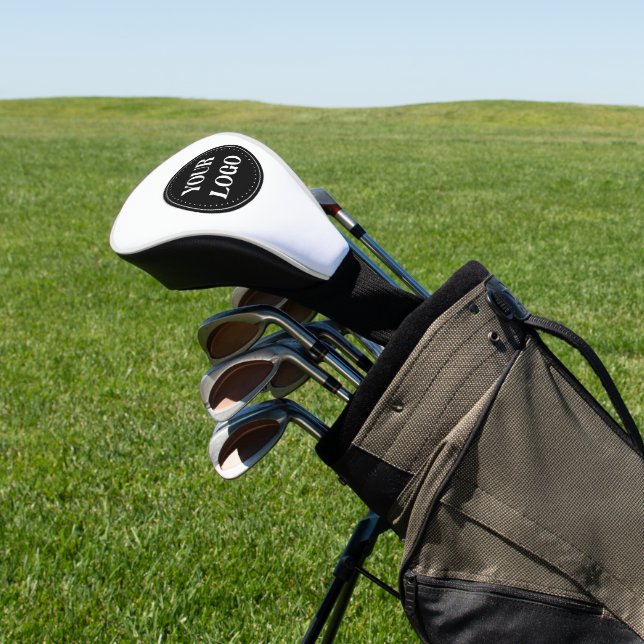 Stylish Black QR Code Design | Elegant Brand Golf Head Cover (In Situ)