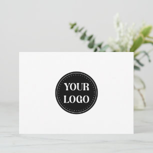 Stylish Black QR Code Design   Elegant Brand Holiday Card