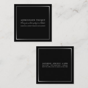 Stylish Black & Silver, Admission Ticket