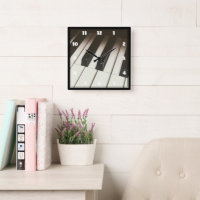 Stylish Black & White Piano Keys Photograph