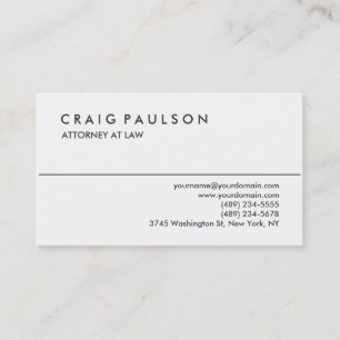 Stylish Black White Professional Business Card