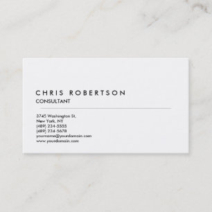 Stylish Black White Professional Business Card