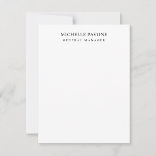Stylish Black & White Simple Plain Professional