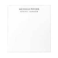 Stylish Black & White Simple Plain Professional