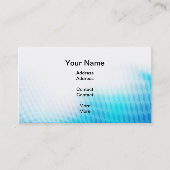 Stylish blue business card (Front)