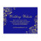Stylish Blue Gold Swirls Wedding Website