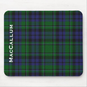 Stylish Blue & Green MacCallum Tartan Plaid Mouse Mat
