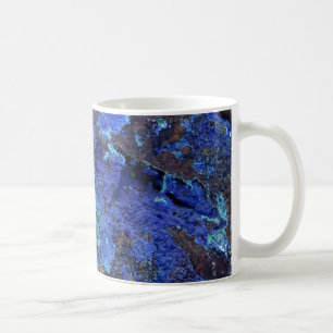 Stylish Blue Marble Stone Coffee Mug