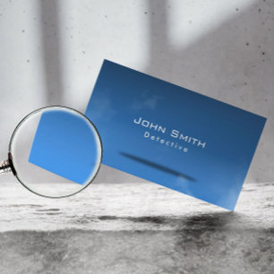 Stylish Blue Room Detective Business Card