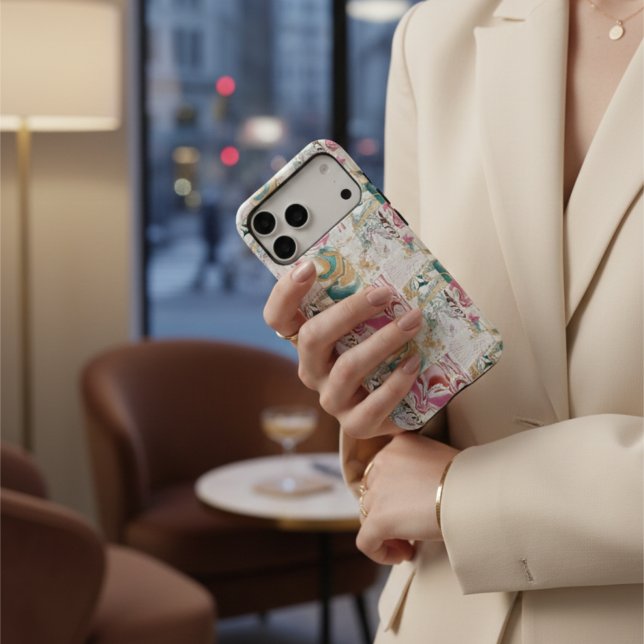 Stylish blue rose gold marble liquid ink aesthetic (Creator Uploaded)