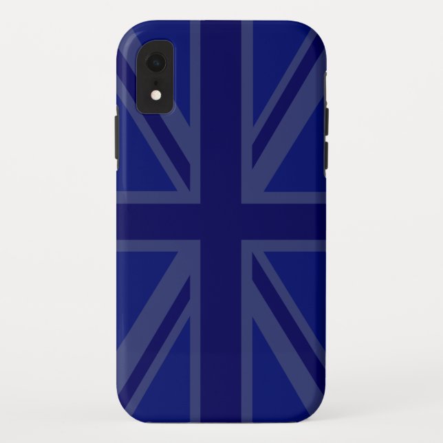 Stylish Blue Union Jack Case-Mate iPhone Case (Back)