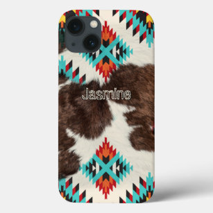 Stylish Bohemian South Western Cowhide  Case-Mate iPhone Case