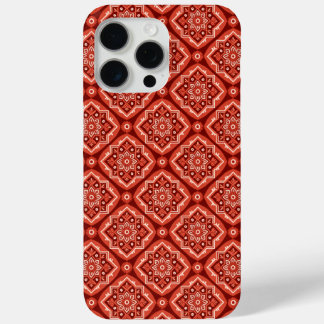 Stylish Boho Geometric Floral Pattern iPhone 15 Pro Max Case