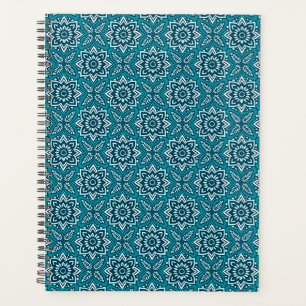 Stylish Boho Geometric Floral Pattern Planner