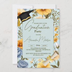 stylish  Boho Graduation  Invitation