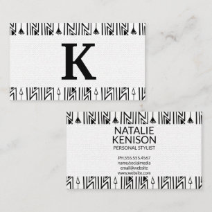 Stylish Boho Pattern Square Business Card
