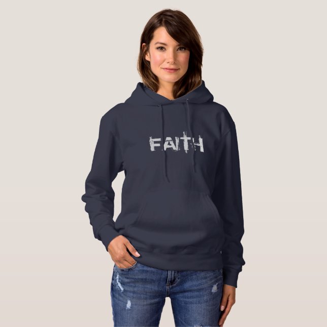 Stylish Bold Christian Faith Hoodie (Front Full)