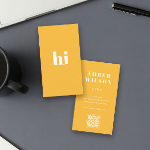 Stylish Bold Cool Unique Modern Typography Business Card