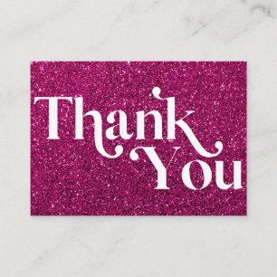 STYLISH BOLD GLITTER Thank you for your purchase Enclosure Card