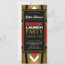 Stylish Bold Modern Geometric Book Launch