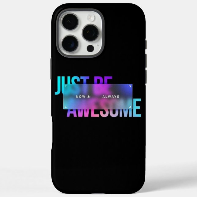 Stylish Bold Typography Inspirational Quote Black Case-Mate iPhone Case (Back)