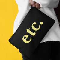 Stylish Bold Yellow Typography Black Makeup