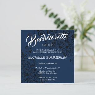 Stylish Border Bachelorette Party Invitation
