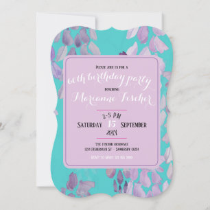 Stylish botanical 60th birthday party