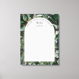 Stylish Botanical Wedding guest book alternative