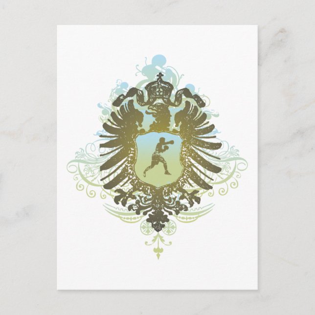 Stylish Boxing Postcard (Front)