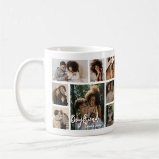Stylish Boyfriend 15 Photo Collage Coffee Mug