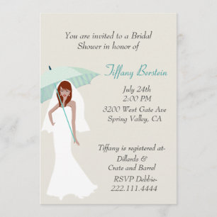 Stylish Bride Bridal Shower Invitation
