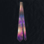 Stylish Bright Colours Galaxy Art Neck Tie<br><div class="desc">Stylish dark galaxy-themed necktie with beautiful colours. A lovely gift for science and astronomy lovers,  or other stargazers.</div>