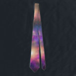 Stylish Bright Colours Galaxy Art Neck Tie<br><div class="desc">Stylish dark galaxy-themed necktie with beautiful colours. A lovely gift for science and astronomy lovers,  or other stargazers.</div>