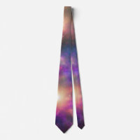 Stylish Bright Colours Galaxy Art Neck Tie