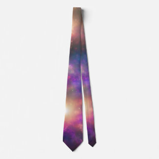 Stylish Bright Colours Galaxy Art Neck Tie
