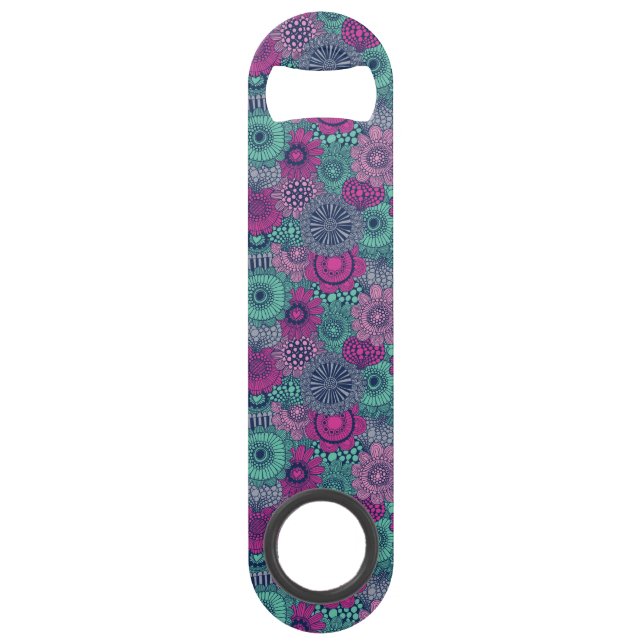 Stylish bright pattern of gorgeous flowers (Front)