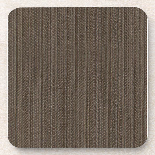 Stylish Brown Fabric Coaster (Front)