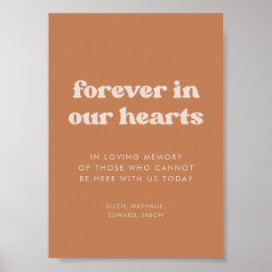 Stylish Brown sugar Forever in our hearts sign