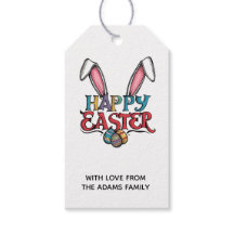 Stylish bunny ears Floral Happy Easter