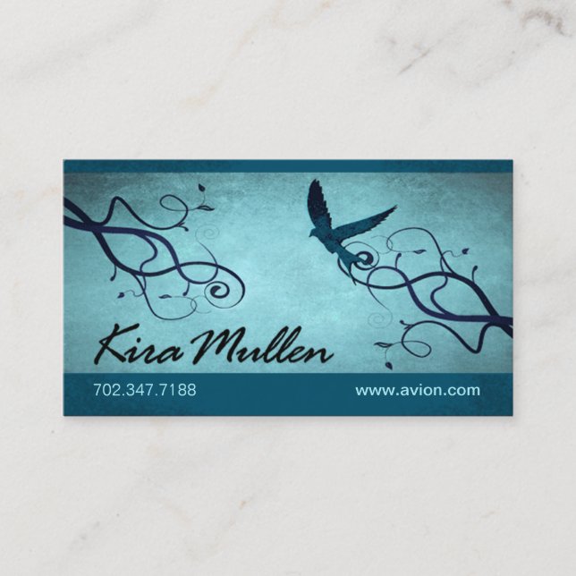 Stylish Business Card (all purpose) - "Avion" (Front)