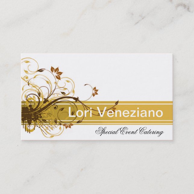 Stylish Business Card (all purpose) - "Barolo" (Front)