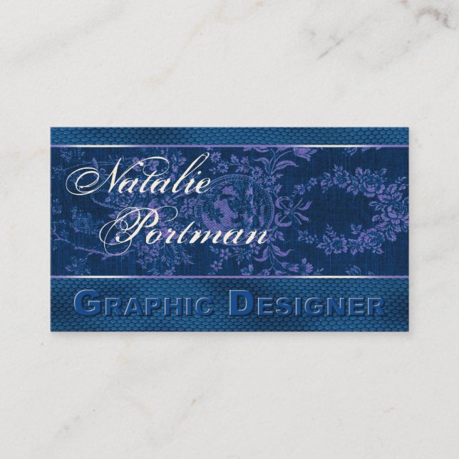 Stylish Business Card (artist) "Renaissance" (Front)