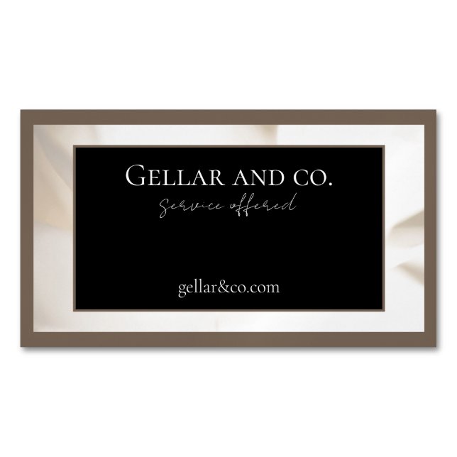 Stylish Business Card Magnet (Front)