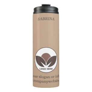 Stylish Business Mocha Mousse Custom Thermal Tumbler