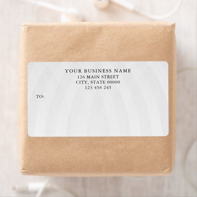Stylish Business Professional Logo Shipping Label (Insitu)