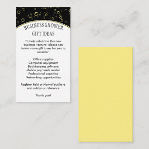 Stylish Business Shower Enclosure Card