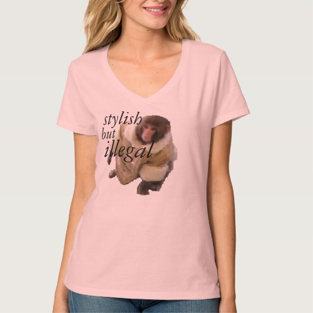 stylish but illegal ikea monkey shirt (Front)